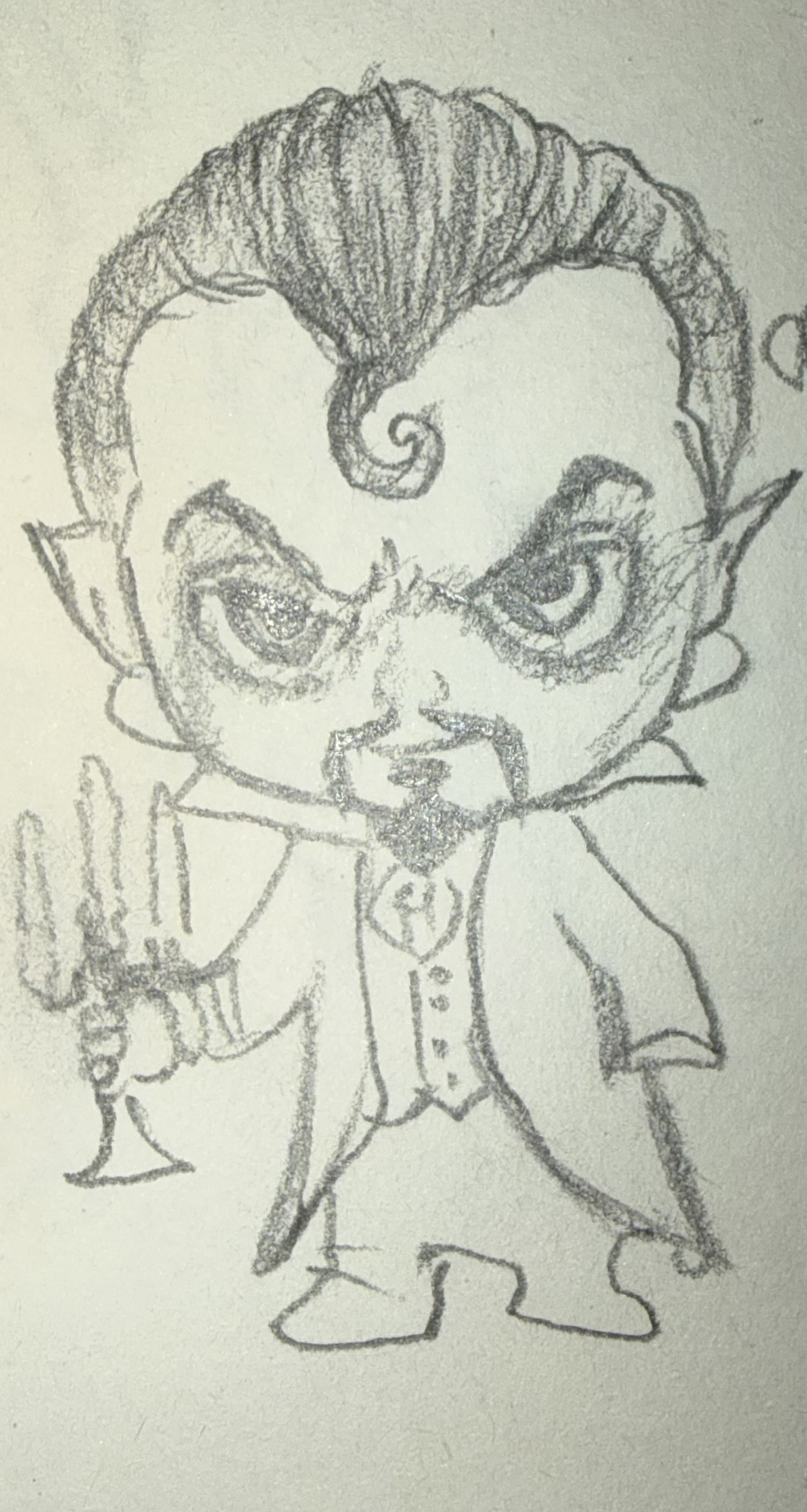 Count Pudula original concept sketch by Malaika Raheel