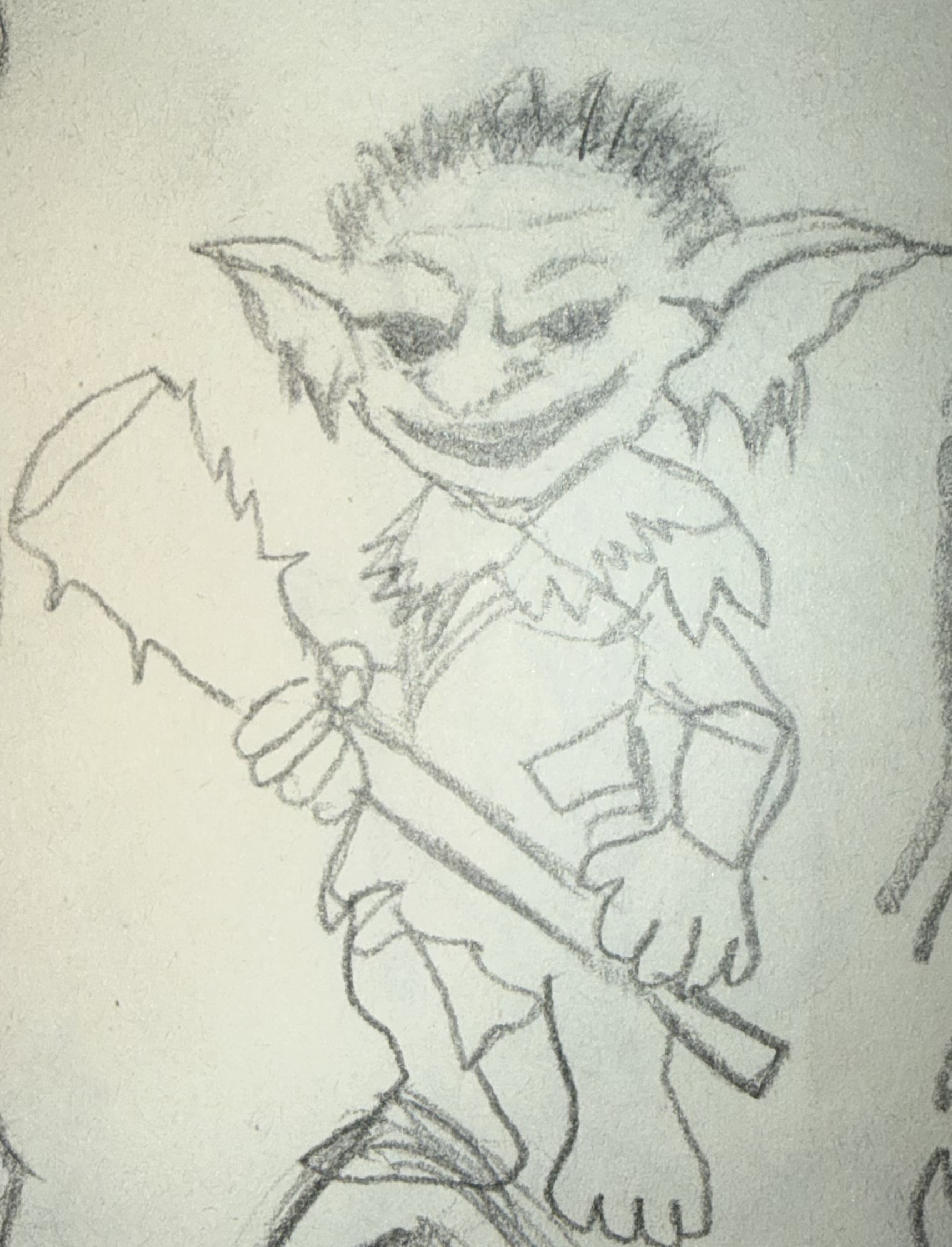 Additional enemy concept sketch by Malaika Raheel