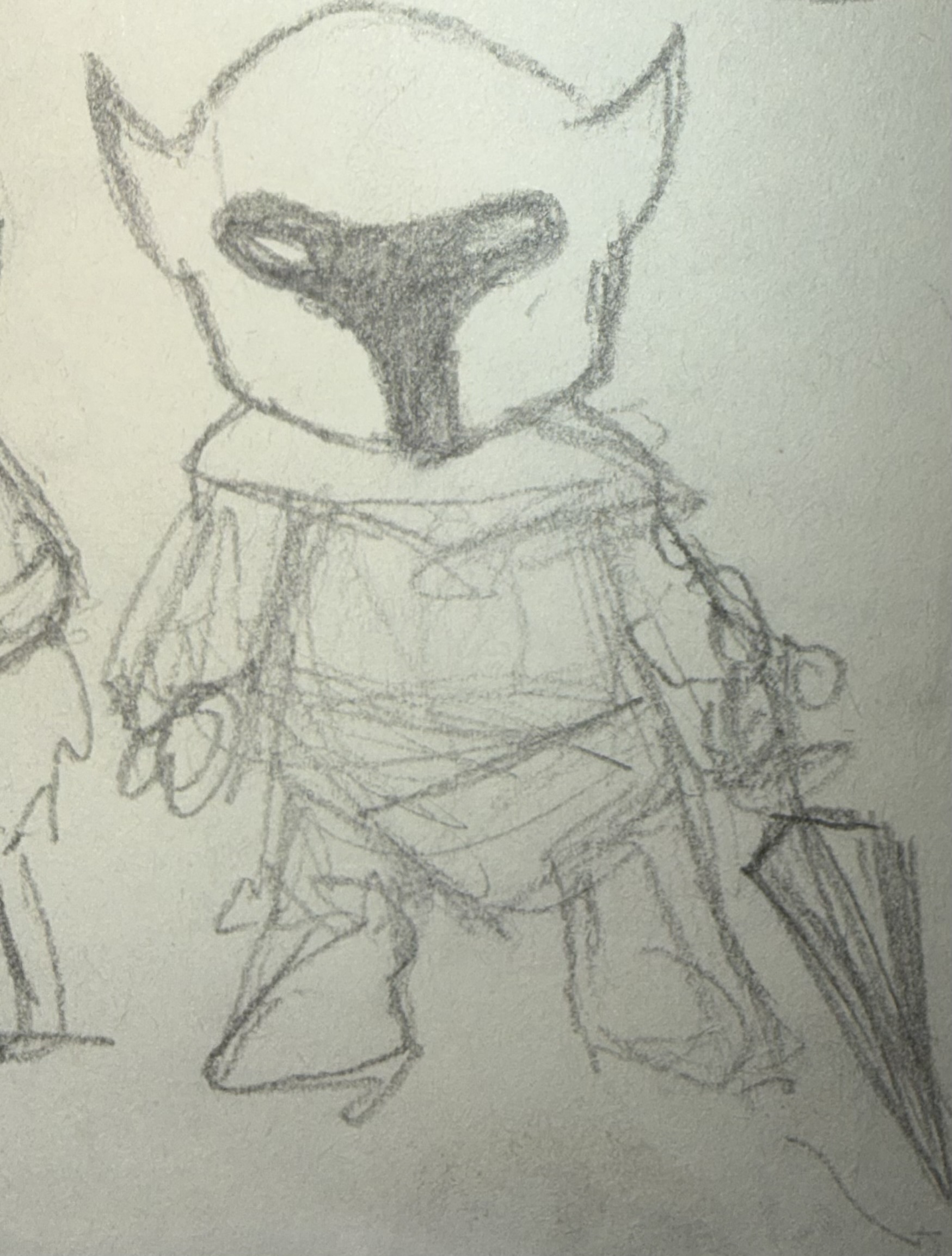 Additional enemy concept sketch by Malaika Raheel