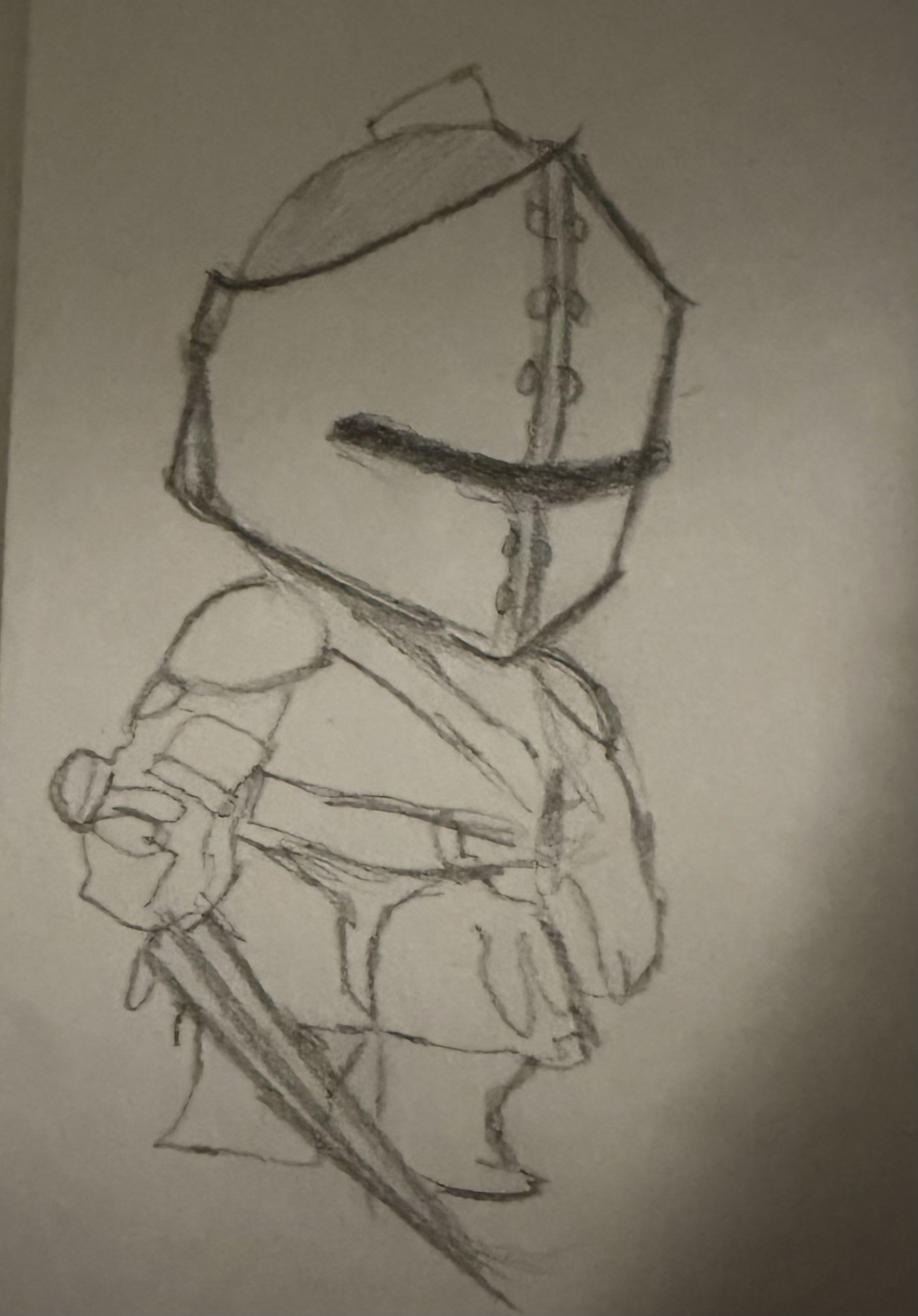 Enemy Mob original pencil concept by Malaika Raheel