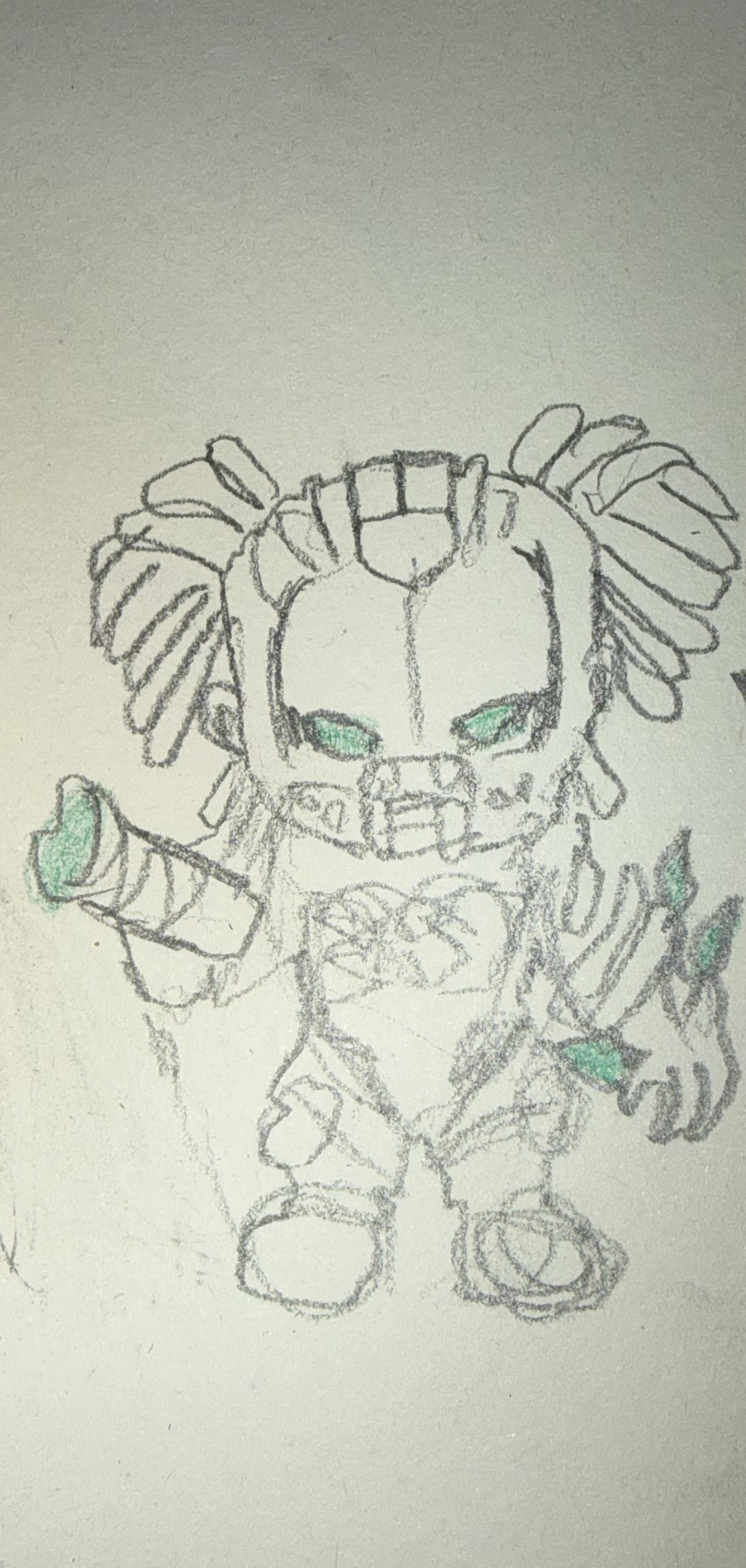 Enemy Mob original colored pencil concept by Malaika Raheel